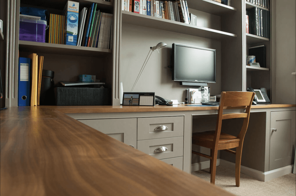 fitted home office interior bespoke workspace design joinery solutions