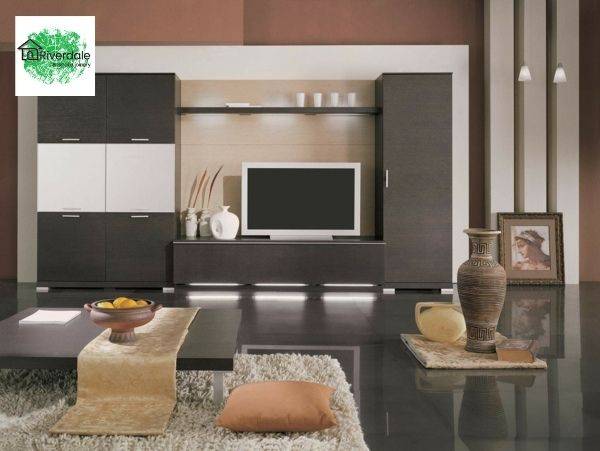 full wall tv unit with storage
